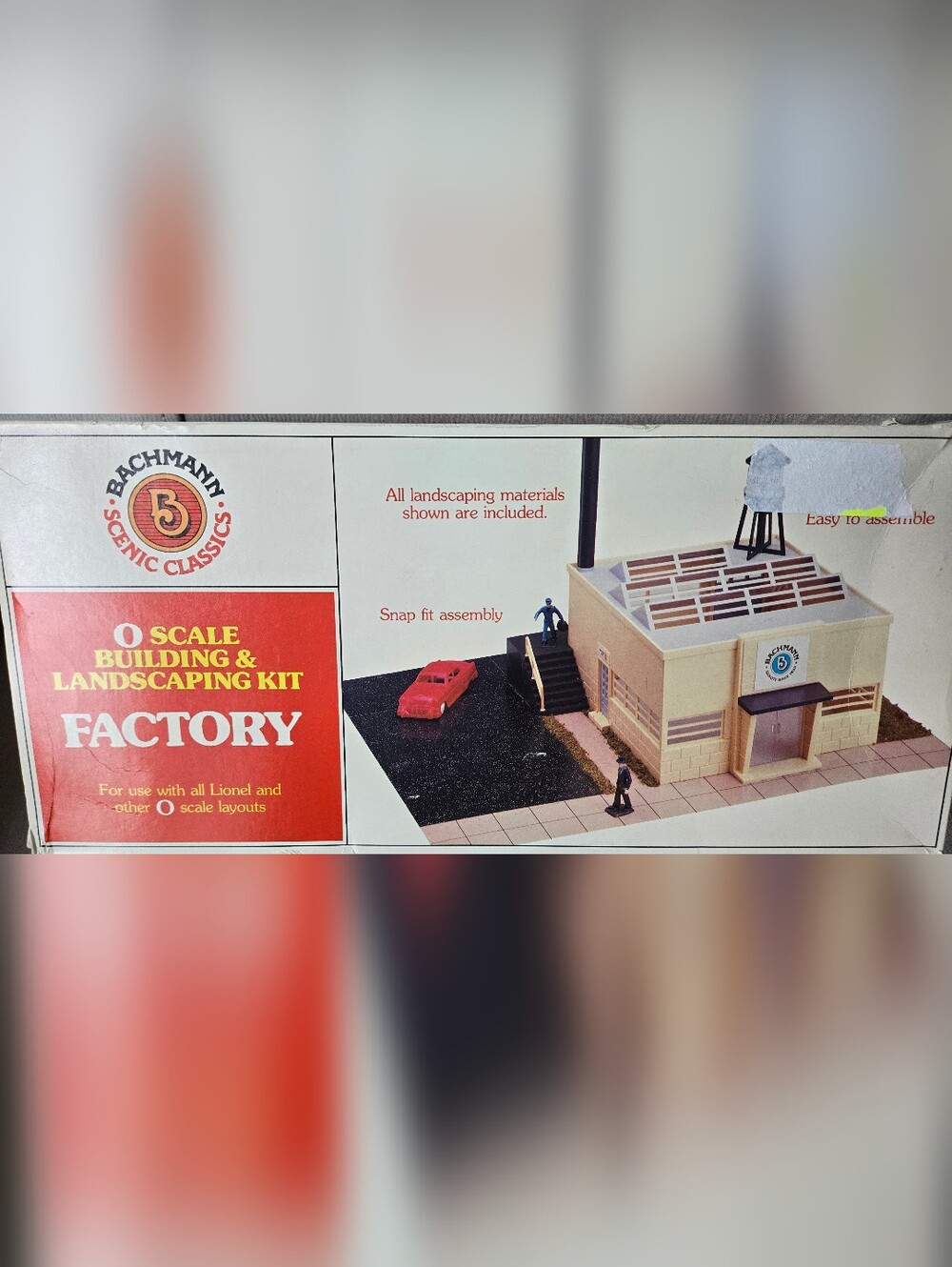 BACHMANN O SCALE BUILDING & LANDSCAPING KIT FACTORY 1988. SCENIC CLASSICS